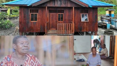 Satgas TMMD Bangun Rumah Layak Huni untuk Warga Pigapu, Mimika