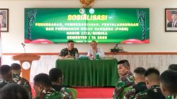 Kodim 1710/Mimika Gelar Sosialisasi P4GN, Tegaskan Komitmen Perangi Narkoba